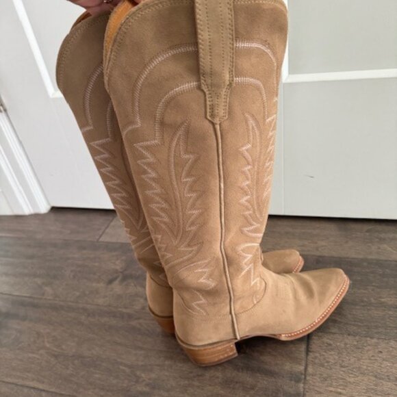 Tecovas - The Abby - Tall Suede Cowboy Boot - Picture 1 of 6